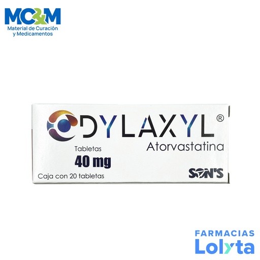 ATORVASTATINA 40 MG C/20 TAB DYLAXYL LAB SONS | Website MC&M