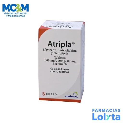 ATRIPLA 600/200/300MG C/30 TAB EFAVIRENZ EMTRICITABINA TENOFOVIL LAG STENDHAL | Website MC&M