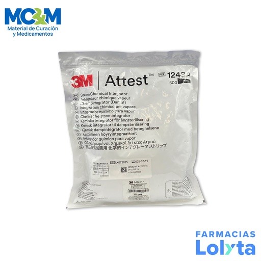 ATTEST TIRAS INDICADORES DE VAPOR INTEGRADOR QUIMICO COMPLY (ANTES STERIGAGE) C/500 REF 1243A 3M | Website MC&M