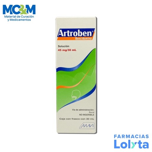 BENCIDAMINA SOL SPRAY 45 MG/30 ML C/30 ML ARTROBEN LAB MAVI | Website MC&M