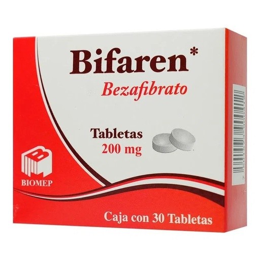BEZAFIBRATO 200 MG C/30 TAB BIFAREN LAB BIOMEP | Website MC&M