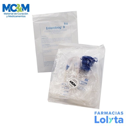 BOLSA PARA PREPARACION Y ADMINISTRACION DE MEZCLAS NUTRICIONALES ENTERALES PARA BOMBA DE INFUSION ENTEROBAG DE 1,000 ML LAB PISA