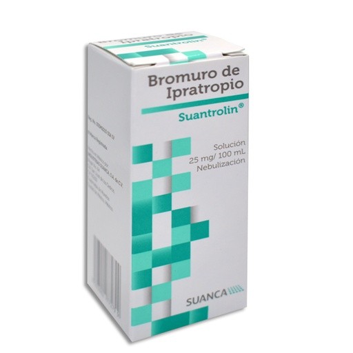 BROMURO DE IPRATROPIO SOL P/NEBULIZAR 25 MG/100 ML FCO C/20 ML (250 MCG/ML) SUANTROLIN LAB SUANCA (ATROVENT) | Website MC&M