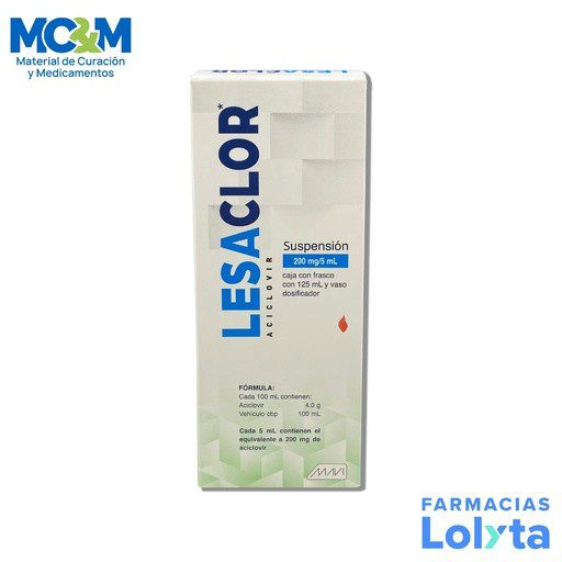 ACICLOVIR 4G SUSP C/125 ML LESACLOR LAB MAVI | Website MC&M