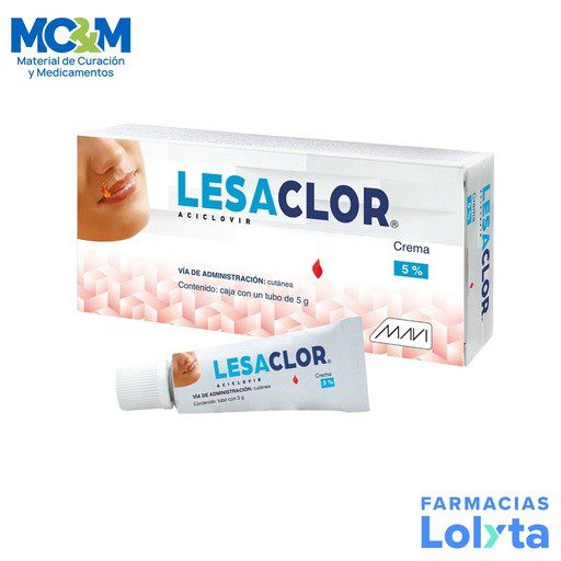 ACICLOVIR CREMA 5% C/5 G LESACLOR LAB MAVI | Website MC&M