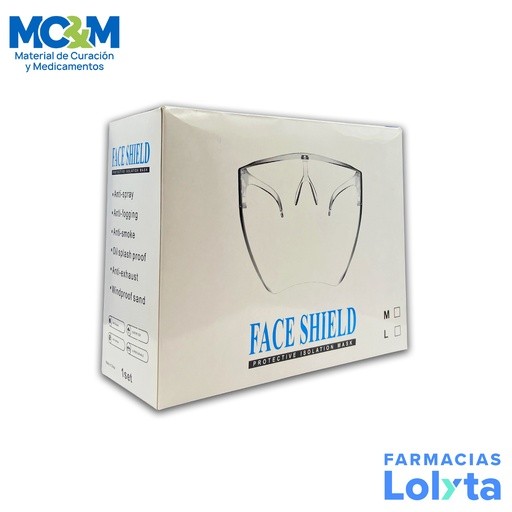 CARETA PROTECTORA CON LENTES ADULTO REUTILIZABLE TRANSPARENTE | Website MC&M