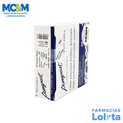 CATETER PUNZOCAT BLANCO 21GX3/4" (19 MM) C/50 NO RADIOPACO VIZCARRA REF AFEN2119 | Website MC&M