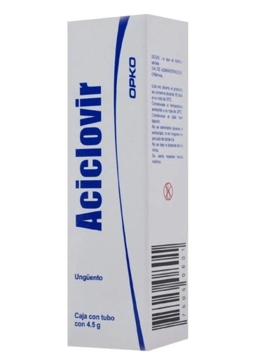 ACICLOVIR UNGÜENTO OFTALMICO 30 MG/G TUBO C/4.5 G LAB EXACTA | Website MC&M
