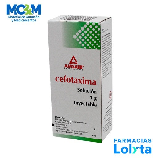 CEFOTAXIMA SOL INY 1 G IV AMSA | Website MC&M