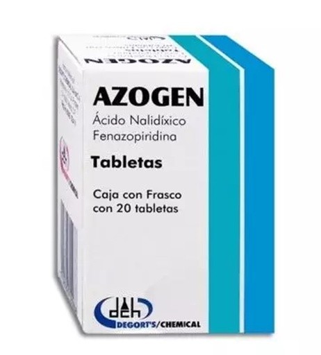 ACIDO NALIDIXICO FENAZOPIRIDINA 500/50 MG C/20 TAB AZOGEN LAB DEGORTS | Website MC&M
