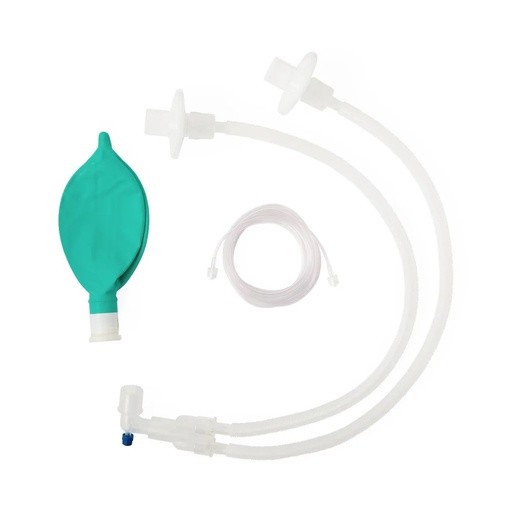 CIRCUITO PARA ANESTESIA PEDIATRICO EN Y GIRATORIO EXPANDIBLE 90" (2.29 M) BOLSA 1 L FILTRO BACTERIANO/VIRAL HUMIDIFICADOR NARIZ