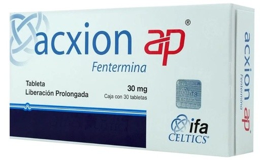 ACXION AP 30 MG C/30 TAB LP FENTERMINA LAB IFA CELTICS GRUPO III | Website MC&M