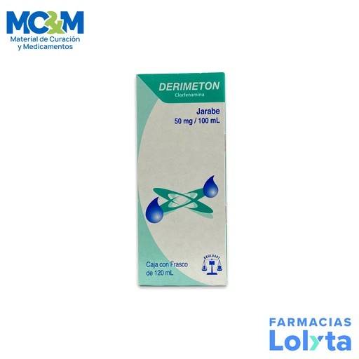 CLORFENAMINA JARABE 50MG/100ML C/120ML DERIMETON LAB BRULUART | Website MC&M