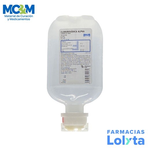 CLORURO DE SODIO 0.9% SOL INY 250 ML CLORUROSODICA ALPHA LAB FRESENIUS (FISIOLOGICA) | Website MC&M