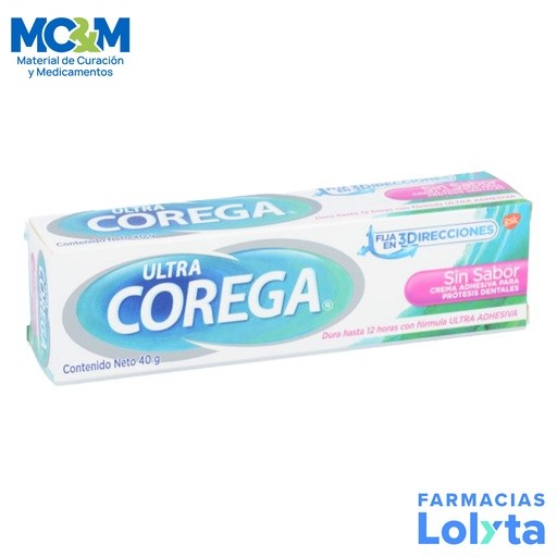 COREGA ULTRA CREMA ADHESIVA P/PROTESIS DENTALES C/40 G SABOR MENTA LAB GSK | Website MC&M