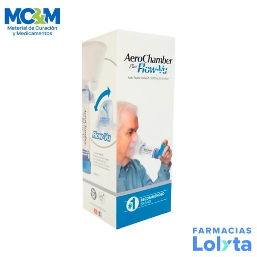 AEROCHAMBER PLUS FLOW-VU ADULTO GRANDE CAMARA ESPACIADORA ANTIESTATICA CON VALVULAS PARA INHALADOR TRUDELL MEDICAL | Website MC&