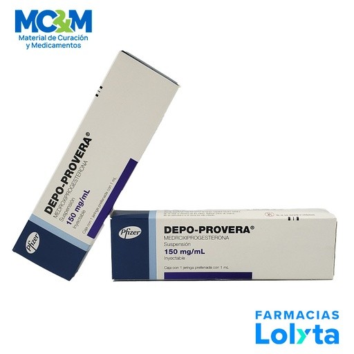 DEPO-PROVERA SUSP INY 150 MG/ML C/1 JERINGA PRELLENADA MEDROXIPROGESTERONA LAB PZIFER | Website MC&M