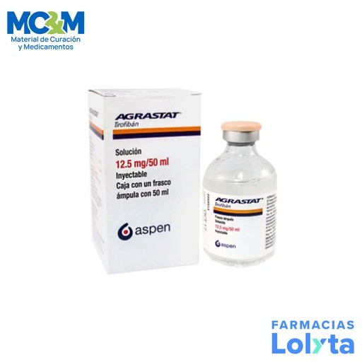 AGRASTAT SOL INY 12.5 MG/50 ML TIROFIBAN LAB ASPEN | Website MC&M