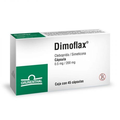 DIMOFLAX 0.5/200 MG C/45 CAP CLEBOPRIDA SIMETICONA LAB GRUNENTHAL | Website MC&M