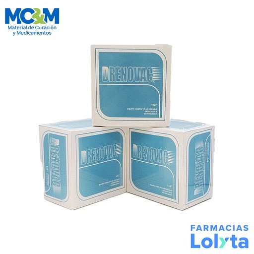 DRENOVAC 1/4" 6 MM EQUIPO PARA DRENAJE POR ASPIRACION PARA USO POSTQUIRURGICO | Website MC&M