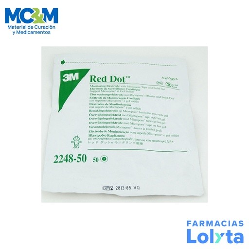 ELECTRODO DE MONITORIZACION CARDIACA 4.44 CM C/50 PZAS REDONDO CON SOPORTE DE MICROPORE PEDIATRICO REF 2248-50 3M | Website MC&M