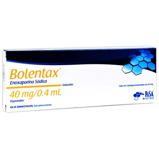 ENOXAPARINA SODICA SOL INY 40 MG/0.4 ML C/2 JERINGAS PRELLENADAS BOLENTAX LAB PISA | Website MC&M
