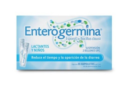 ENTEROGERMINA SUSP ORAL 2 BILLONES UFC/5 ML C/20 AMP ESPORAS DE BACILLUS CLAUSII LAB SANOFI AVENTIS | Website MC&M