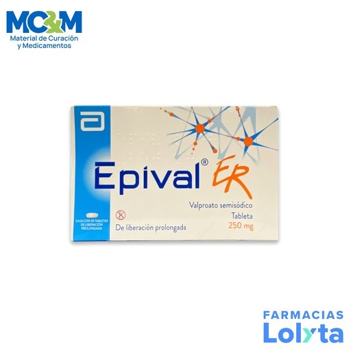 EPIVAL ER 250 MG C/30 TAB VALPROATO SEMISODICO LAB ABBOTT | Website MC&M