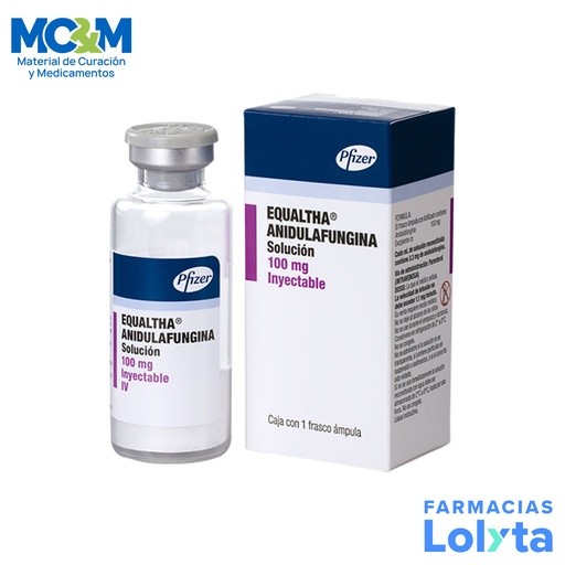 EQUALTHA ANIDULAFUNGINA SOL INY 100 MG C/FRASCO LAB PFIZER (RF) | Website MC&M