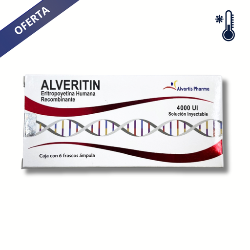 ERITROPOYETINA HUMANA RECOMBINANTE SOL INY 2000 UI/ML C/12 AMP ALVERITIN LAB ALVARTIS (RF) | Website MC&M