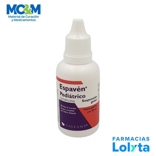 ESPAVEN PEDIATRICO SUSPENSION 10 G/100 ML FCO GOTERO C/30ML SIMETICONA (DIMETICONA) LAB VALEANT | Website MC&M