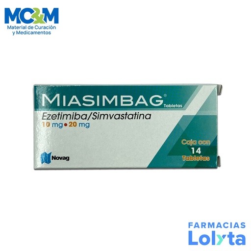 EZETIMIBA SIMVASTATINA 10/20 MG C/14 TAB MIASIMBAG LAB NOVAG | Website MC&M