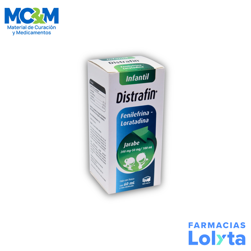 FENILEFRINA LORATADINA JARABE 200/50MG/100ML FCO C/60ML DISTRAFIN INFANTIL LAB BIOMEP | Website MC&M