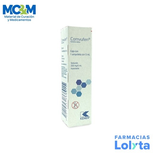 FENITOINA SODICA SOL INY 250 MG/5ML COMVUFEN LAB KENER | Website MC&M