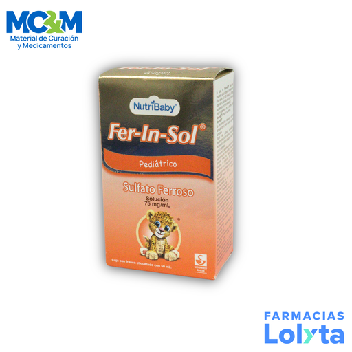 FER-IN-SOL PEDIATRICA SOL ORAL 75 MG/ML C/50 ML SULFATO FERROSO LAB SIEGFRIED RHEIN | Website MC&M