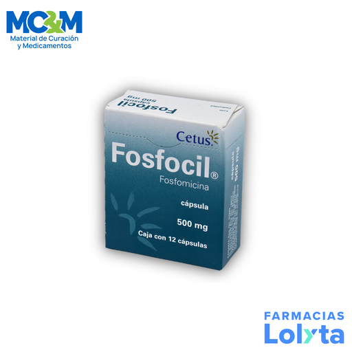 FOSFOCIL 500MG C/12 CAP FOSFOMICINA LAB CETUS | Website MC&M