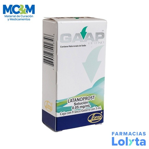 GAAP OFTENO SOL OFTALMICA 0.05MG/ML FCO C/3ML LATANOPROST LAB SOPHIA | Website MC&M
