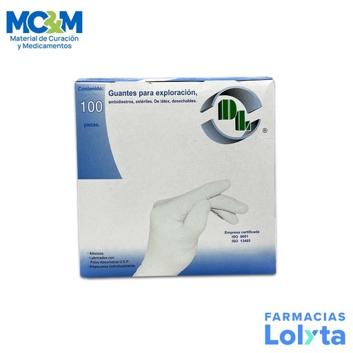 GUANTE ESTERIL GRANDE C/100 DENTILAB | Website MC&M