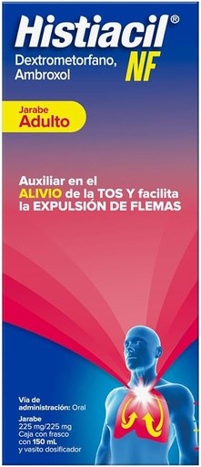 HISTIACIL NF JARABE ADULTO 225/225 MG/100 ML FCO C/150 ML DEXTROMETORFANO AMBROXOL LAB SANOFI AVENTIS | Website MC&M