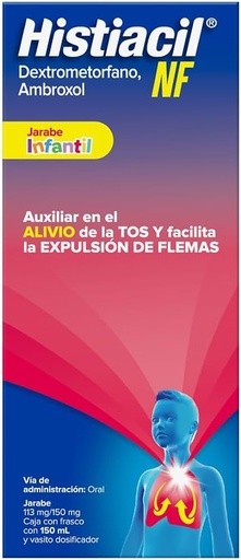 HISTIACIL NF JARABE INFANTIL 113/150 MG/100 ML FCO C/150 ML DEXTROMETORFANO AMBROXOL LAB SANOFI AVENTIS | Website MC&M