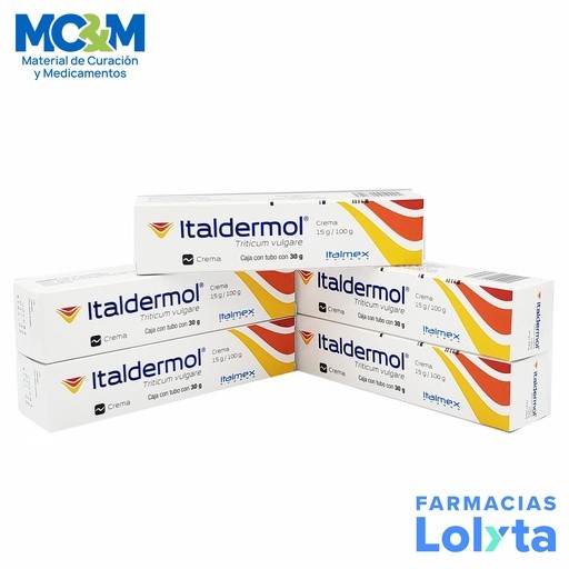 ITALDERMOL CREMA 15/100 G TUBO C/30 G TRITICUM VULGARE LAB ITALMEX | Website MC&M