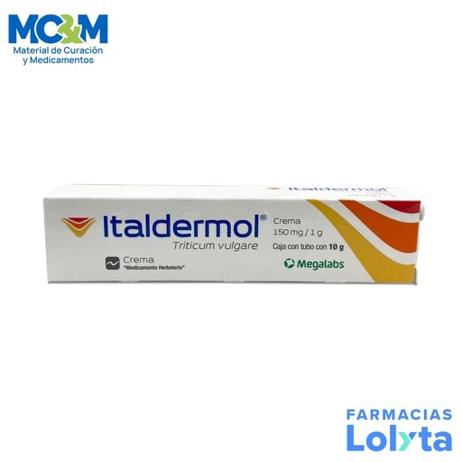ITALDERMOL CREMA 150 MG/G TUBO C/10 G TRITICUM VULGARE LAB ITALMEX | Website MC&M