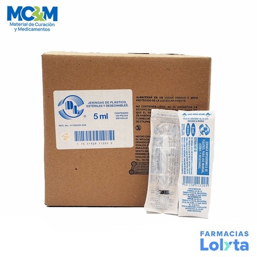 JERINGA 5 ML SIN AGUJA C/100 DENTILAB | Website MC&M