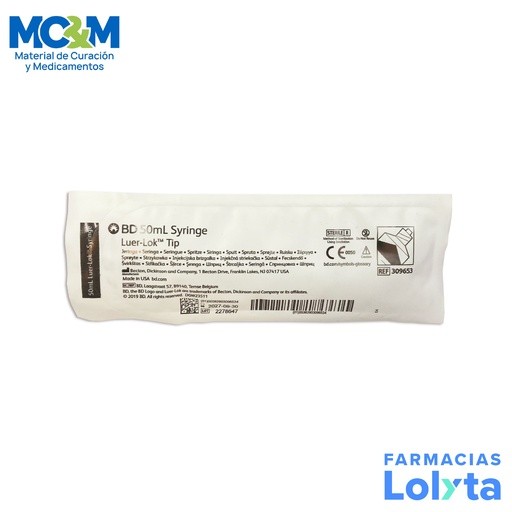JERINGA 50 ML SIN AGUJA PLASTIPAK REF 309653 BD | Website MC&M