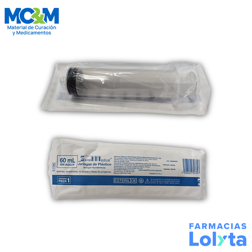 JERINGA 60ML S/AGUJA SENSIMEDICAL | Website MC&M