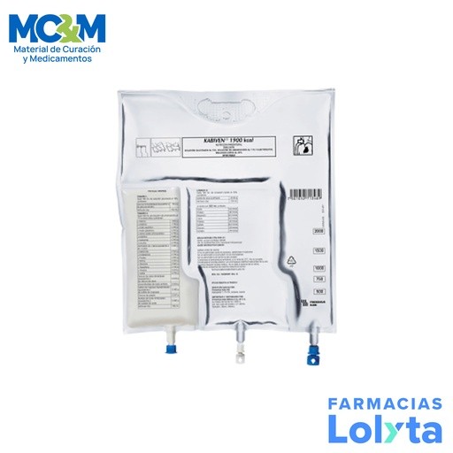 KABIVEN CENTRAL EMULSION INY 1900 KCAL 2053 ML AMINOACIDOS ELECTROLITOS GLUCOSA LIPIDOS FRESENIUS | Website MC&M