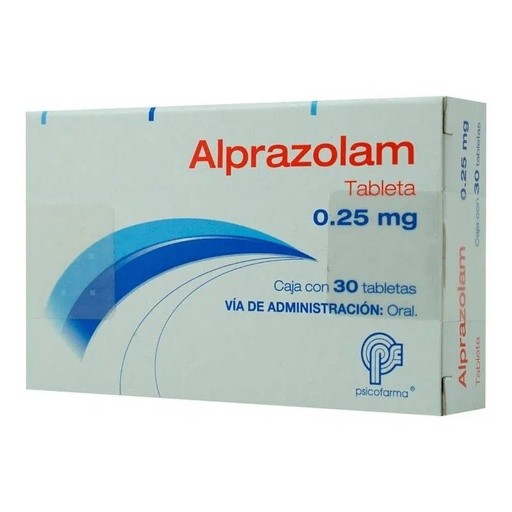 ALPRAZOLAM 0.25 MG C/30 TAB LAB PSICOFARMA GRUPO II | Website MC&M