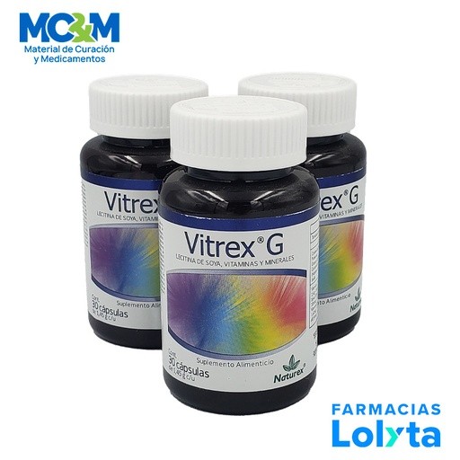 LECITINA DE SOYA VITAMINAS Y MINERALES C/30 CAP VITREX G LAB NATUREX | Website MC&M
