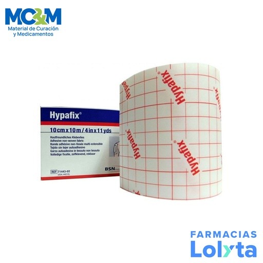 LEUKOPLAST HYPAFIX 10 CM X 10 M GASA ADHESIVA PARA FIJACION DE APOSITOS REF 71443-02 BSN | Website MC&M