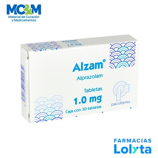 ALPRAZOLAM 1 MG C/30 TAB ALZAM LAB PSICOFARMA GRUPO II | Website MC&M